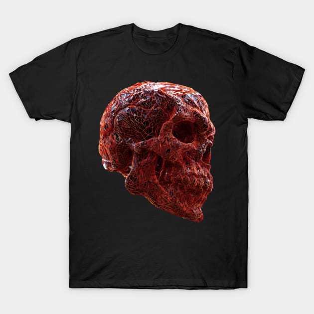 TARGET RED SKULL T-Shirt by gigigvaliaart